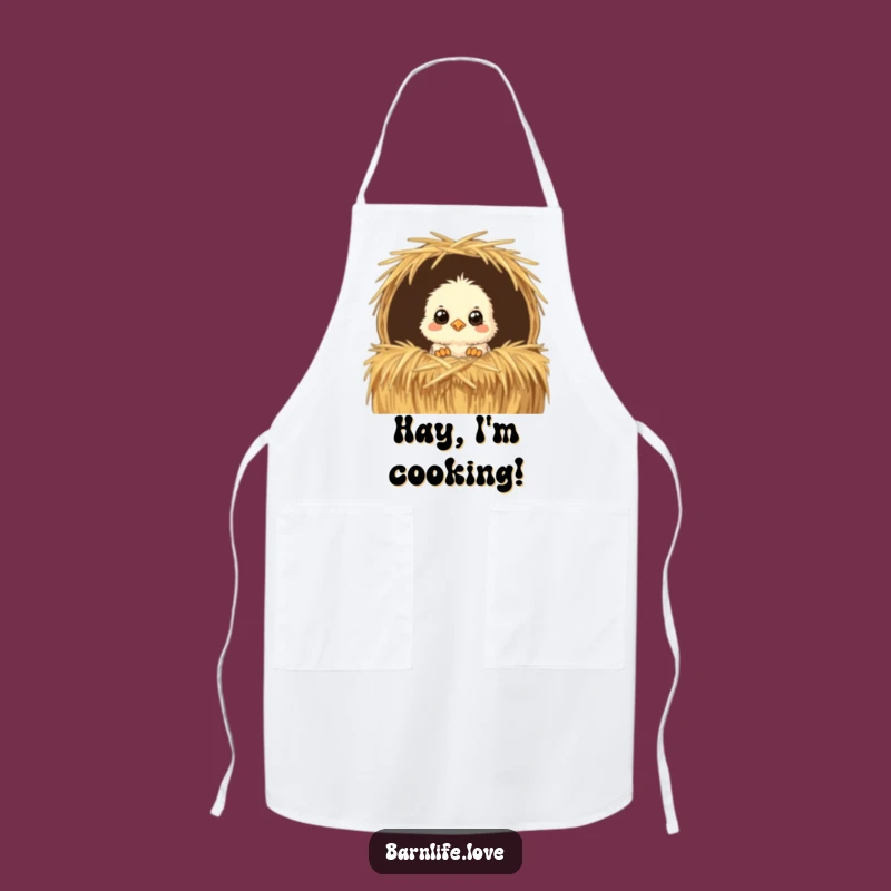 Funny Chick Apron: Cute Farm Animal Kitchen Wear for Humorous Cooks