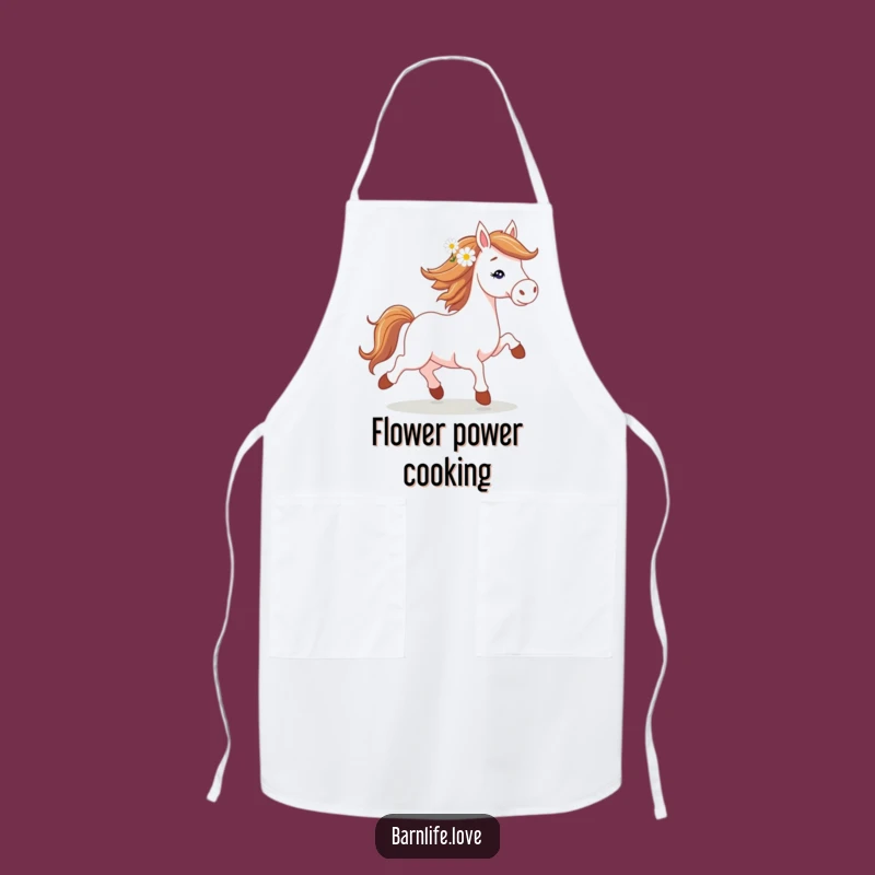 Funny Horse Trotting Apron: Cook with Equestrian Spirit