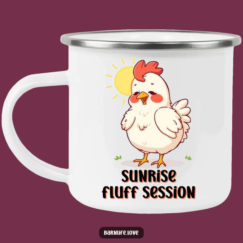 Funny Chicken Camping Mug: Adventure Fuel with Farmyard Humor