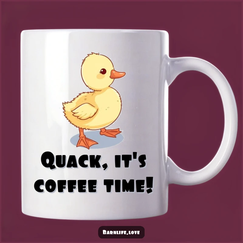 Funny Duckling Mug: Curious Farm Animal Gift for Waddling Water Lovers
