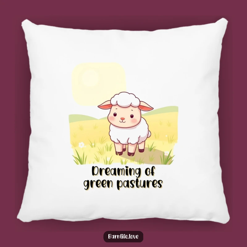Funny Sheep Pillow: Soft Farm Animal Cushion for Humorous Comfort