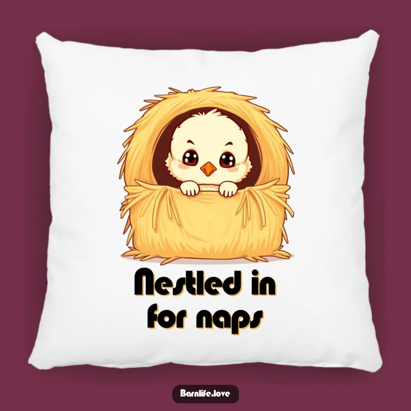 Funny Chick Pillow: Soft & Cozy Farm Animal Cushion, Adorable Eye-Catching Decor