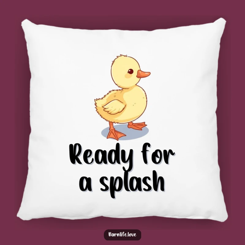 Funny Duckling Pillow: Soft Farm Animal Cushion for Humorous Comfort