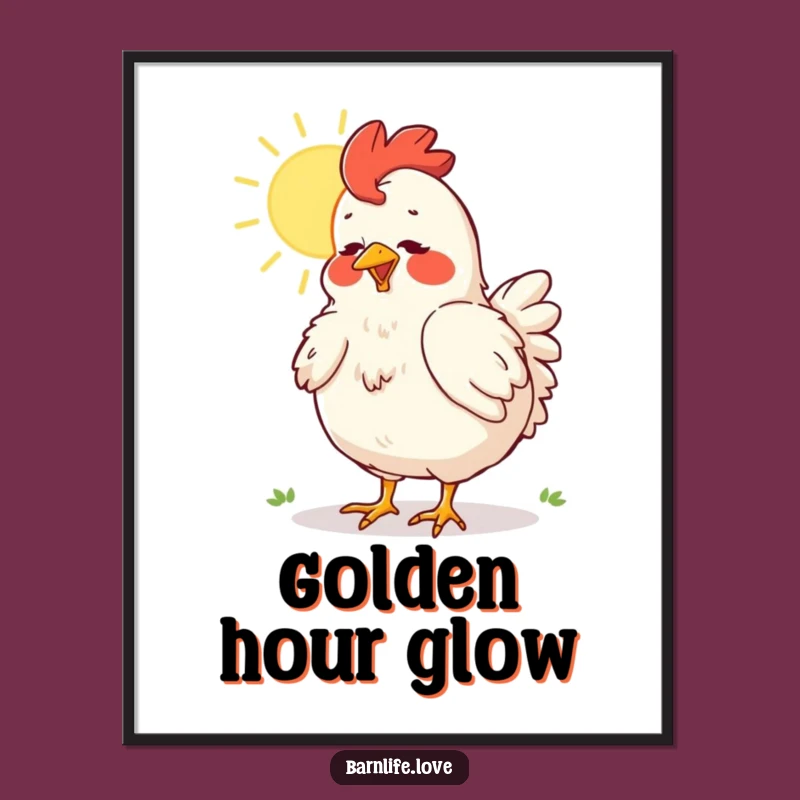 Funny Chicken Digital Art: Instant Downloadable Farmyard Laughter