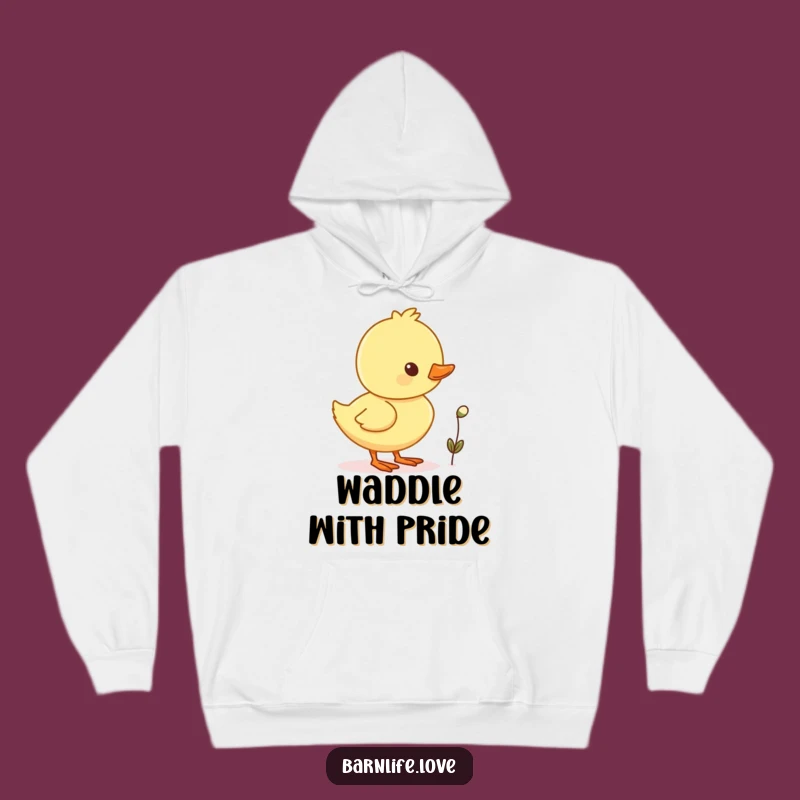 Funny Duckling Waddling Hoodie: Cozy Comfort with Adorable Charm