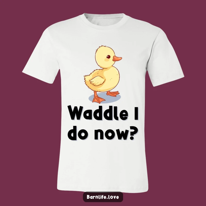 Funny Duckling T-Shirt: Cute Farm Animal Tee for Humorous Adventures