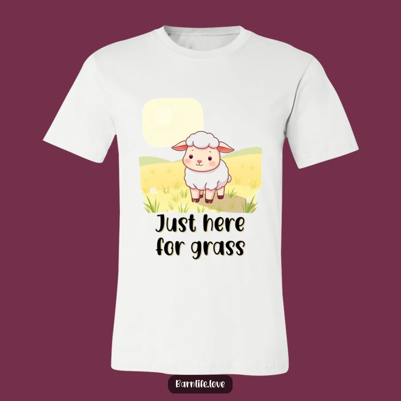 Funny Sheep T-Shirt: Cozy Farm Animal Tee for Humorous Relaxation