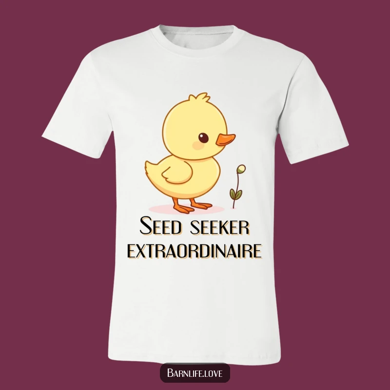 Funny Duckling Waddling T-Shirt: Cute Bird Design for Casual Fun